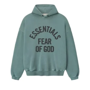 Essentials 90s Campus  Hoodie Faded Coastal