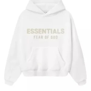 White Essentials Classic Hoodie