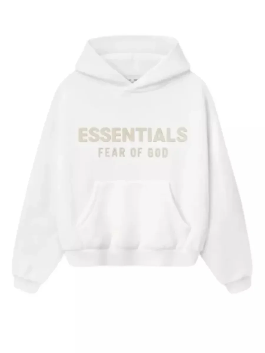 White Essentials Classic Hoodie