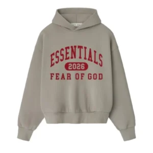 Essentials Classic Smoke  Hoodie Grey