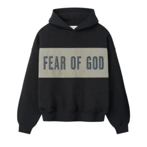 Essentials Hoodie Cropped Relaxed Panelled