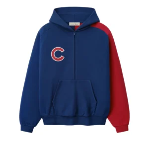 Essentials Cubs Half Zip Hoodie Chicago Blue