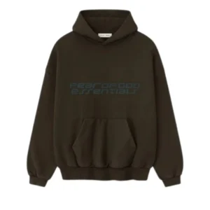 Essentials Heavy Fleece 90s Hoodie Brown