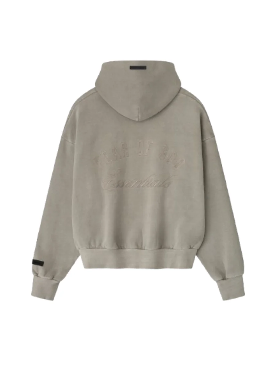 Fear of GOD Essentials Full Zip Embroidered Hoodie