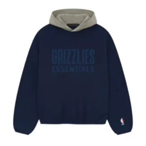 Essentials Grizzlies Pullover Hoodie Navy
